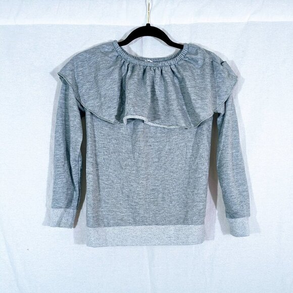 Splendid Light Gray Long Sleeve Sweatshirt Top Size 12 - Picture 1 of 4